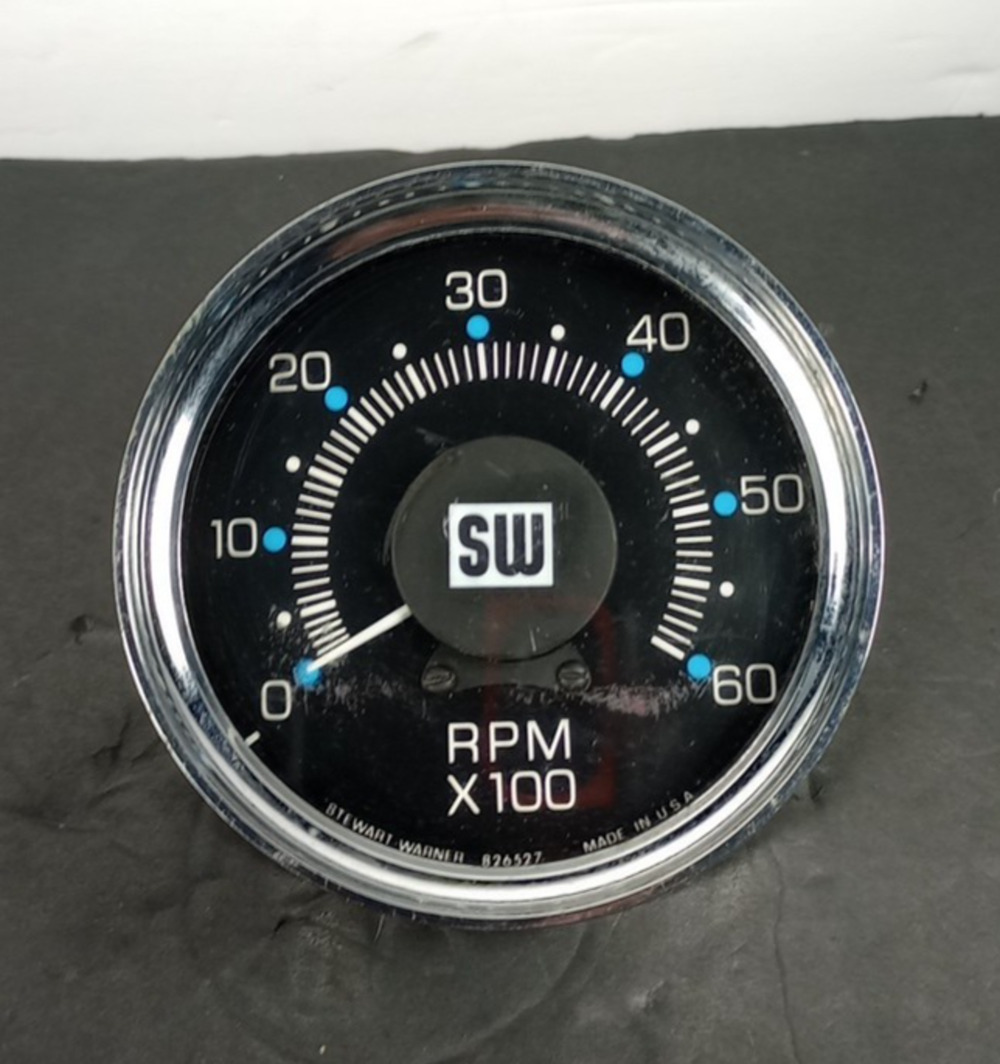 Rare Stewart Warner 6K Tachometer 826527 3 1/2" Face